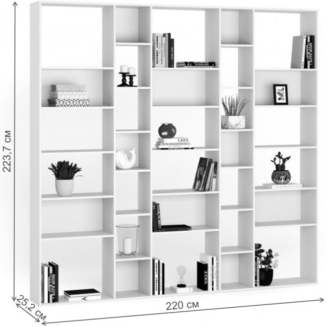 Стеллаж Алстар-18 белый