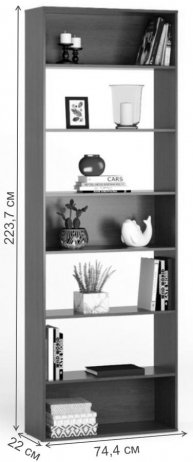 Стеллаж Алстар-1 МХ белый