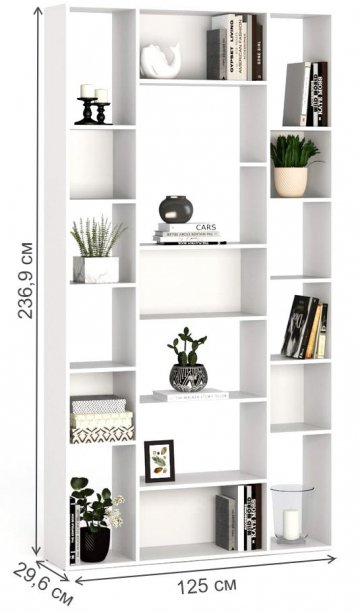 Стеллаж Алстар-23 белый