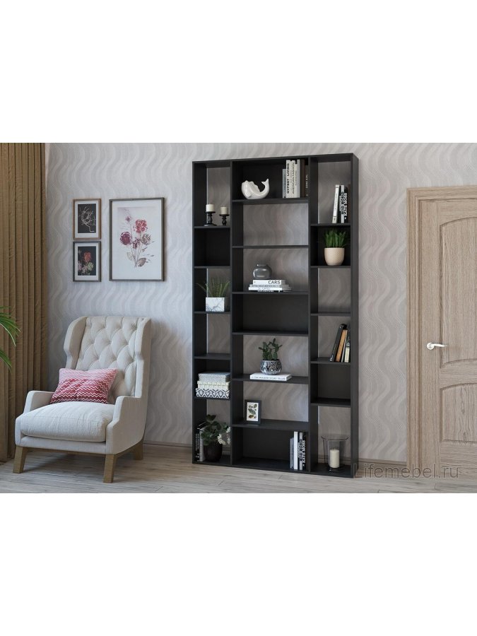 Стеллаж Алстар-23 черный