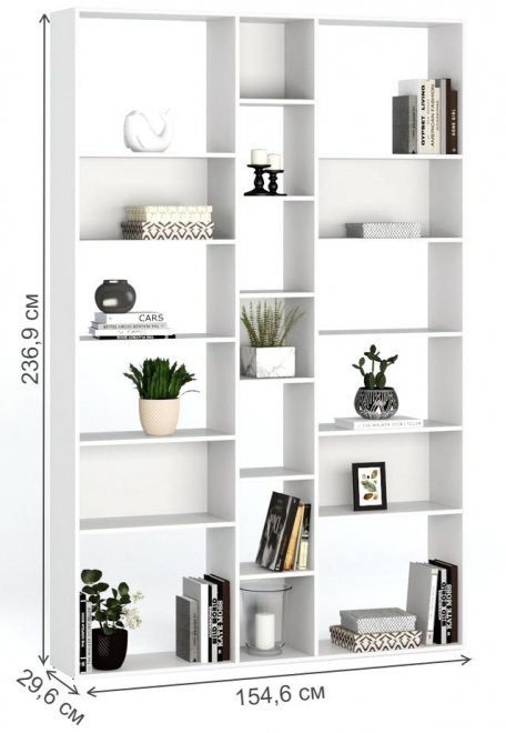 Стеллаж Алстар-24 белый