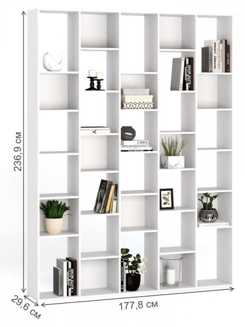 Стеллаж Алстар-25 белый