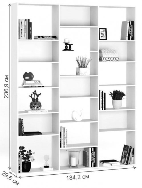 Стеллаж Алстар-26 черный