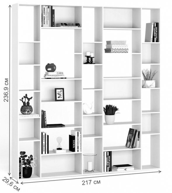 Стеллаж Алстар-27 ясень светлый