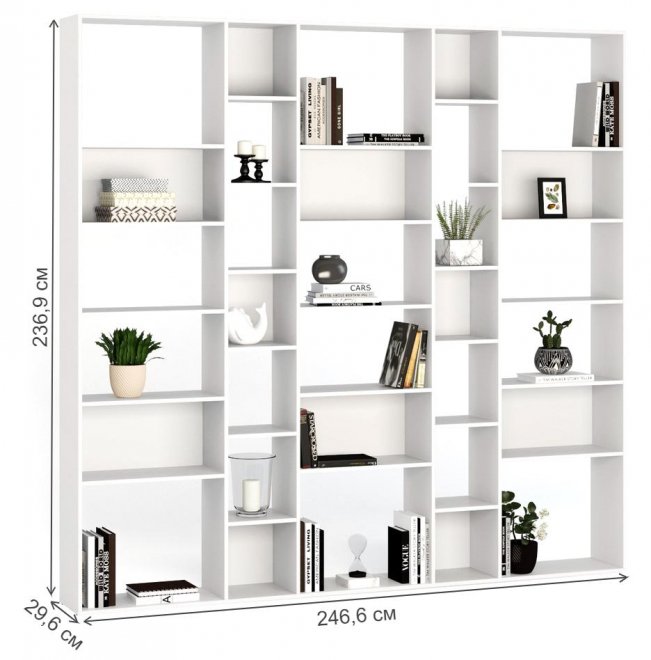 Стеллаж Алстар-28 белый