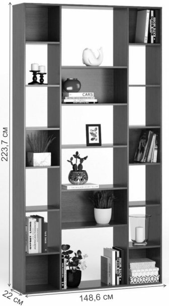 Стеллаж Алстар-3 МХ венге