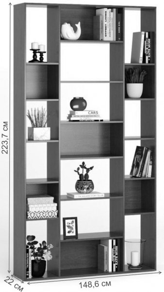 Стеллаж Алстар-3 орех