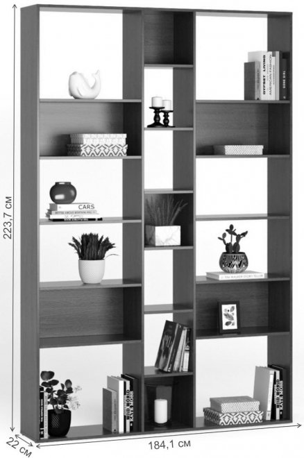 Стеллаж Алстар-4 дуб молочный