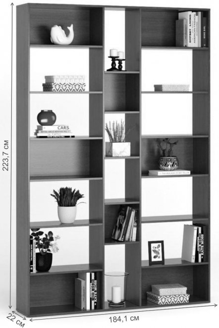 Стеллаж Алстар-4 МХ венге