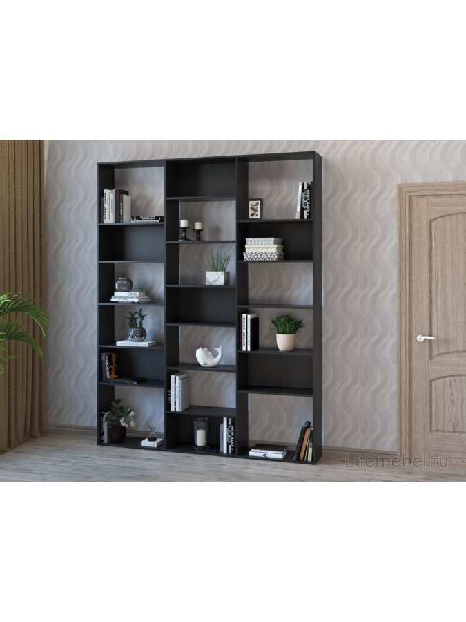 Стеллаж Алстар-6 черный