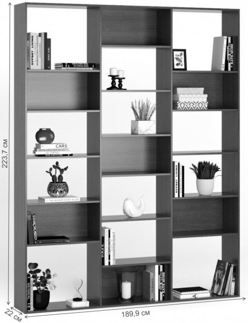 Стеллаж Алстар-6 венге