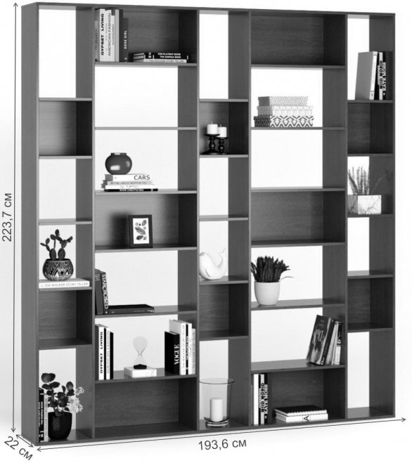 Стеллаж Алстар-7 черный