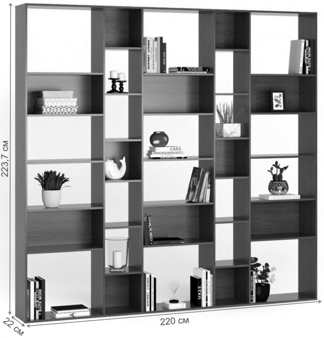 Стеллаж Алстар-8 дуб сонома