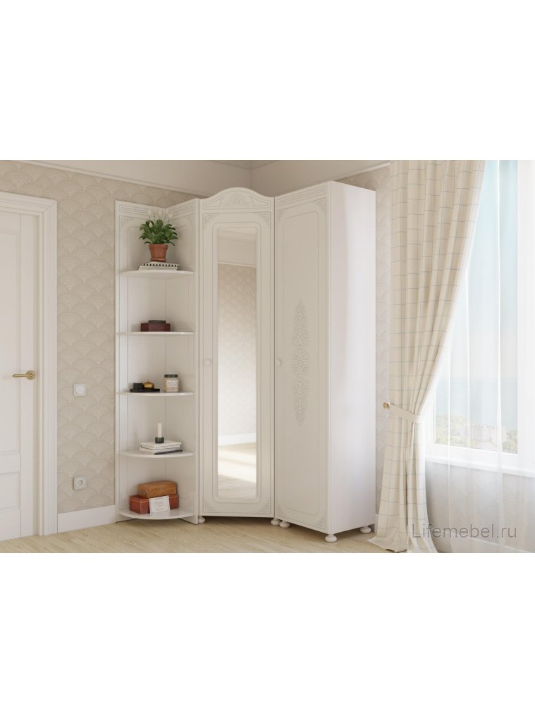 Стеллаж Ассоль АС-54 белое дерево