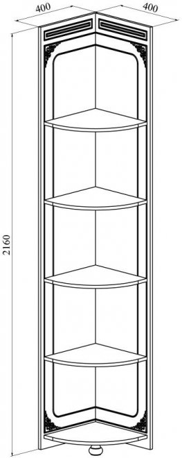 Стеллаж Ассоль плюс АС-54 ваниль