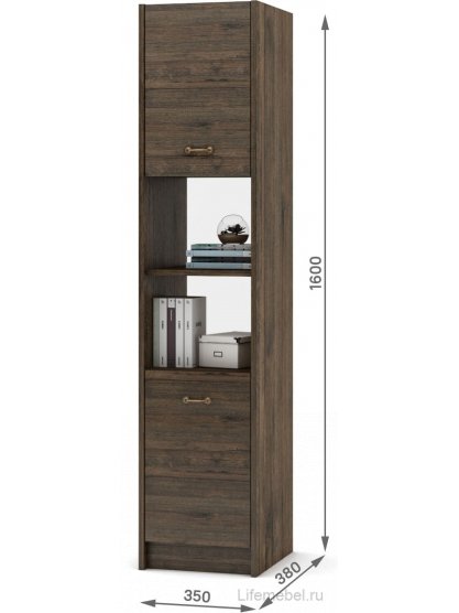 Стеллаж Август-1 дуб апрель темный