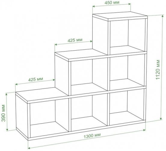 Стеллаж Бартоло СЛД БЕК белый / карамель