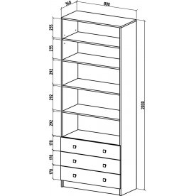 Стеллаж Бостон-8