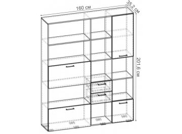 Стеллаж Бриз-7.05 СТ.125.1600-01
