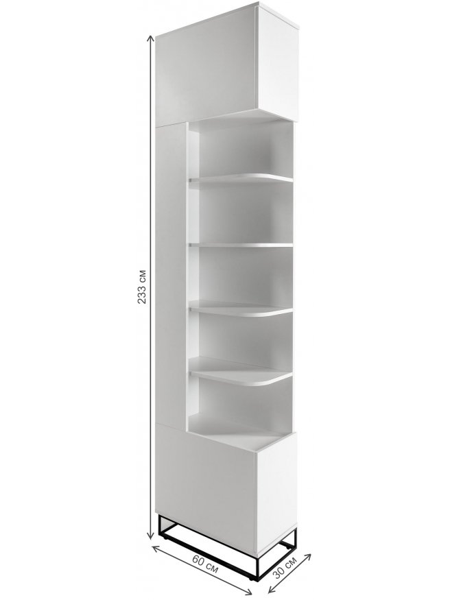 Стеллаж City 60 белый