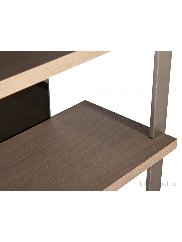 Стеллаж Cмут ясень / хром