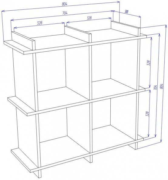 Стеллаж Cross СЛ2х2 БЕ белый