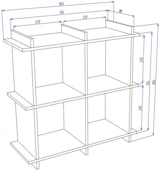 Стеллаж Cross СЛ2х2 Ш-Ч шамони