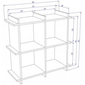 Стеллаж Cross СЛ2х2 В