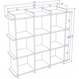 Стеллаж Cross СЛ3х3 К