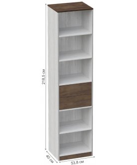 Книжный шкаф Даллас дуб винтерберг / таксония
