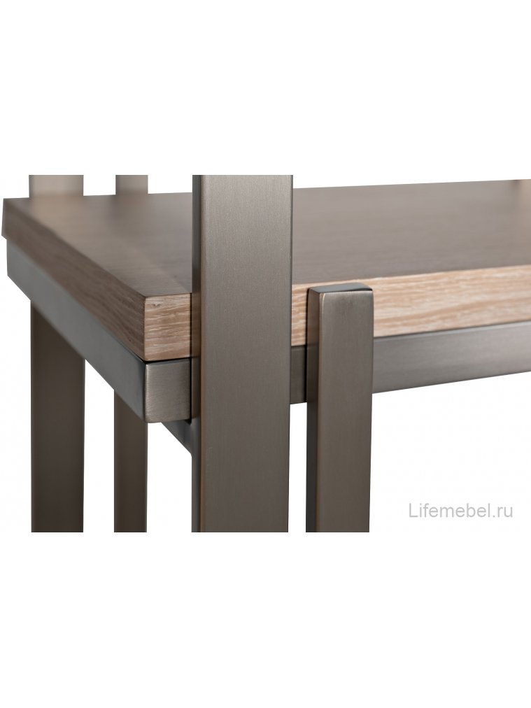 Стеллаж Дуку 200 светлый дуб / хром