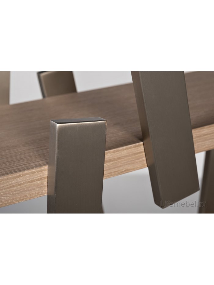 Стеллаж Дуку светлый дуб / хром