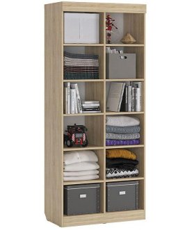 Книжный шкаф Энерджи сонома / белый