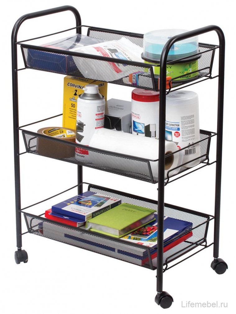 Стеллаж Brabix черный