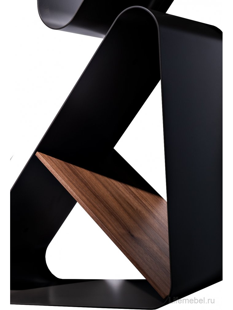 Стеллаж Гвидо черный / орех