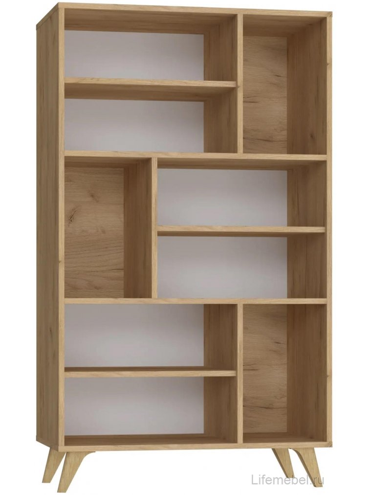 Стеллаж Ирма ИР-10 дуб крафт / белый структурный