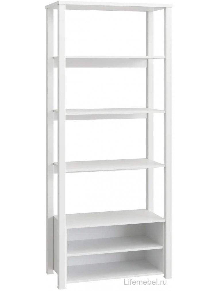 Стеллаж Изабель ИЗ-62К белое дерево