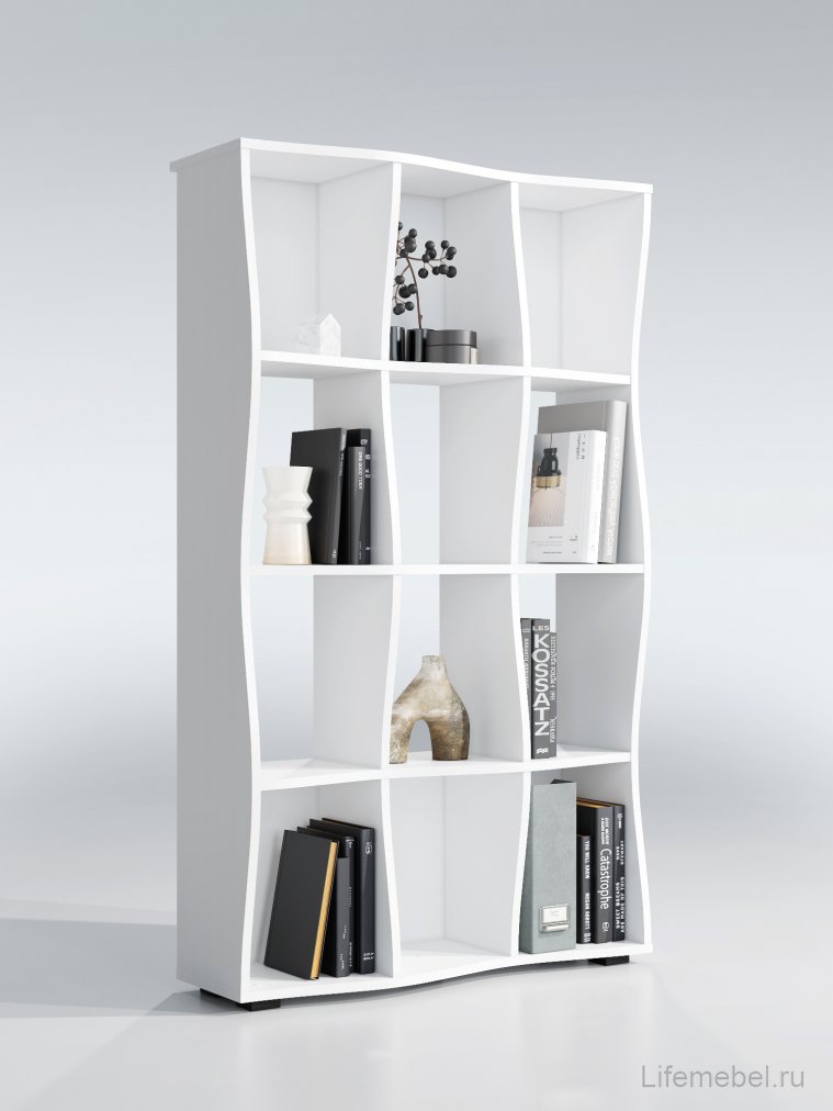 Стеллаж Контемпо КТ-02 белый бриллиант