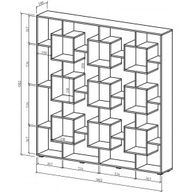 Стеллаж Квадро-3