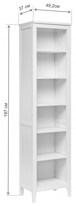 Стеллаж Leset Мира 490 белый