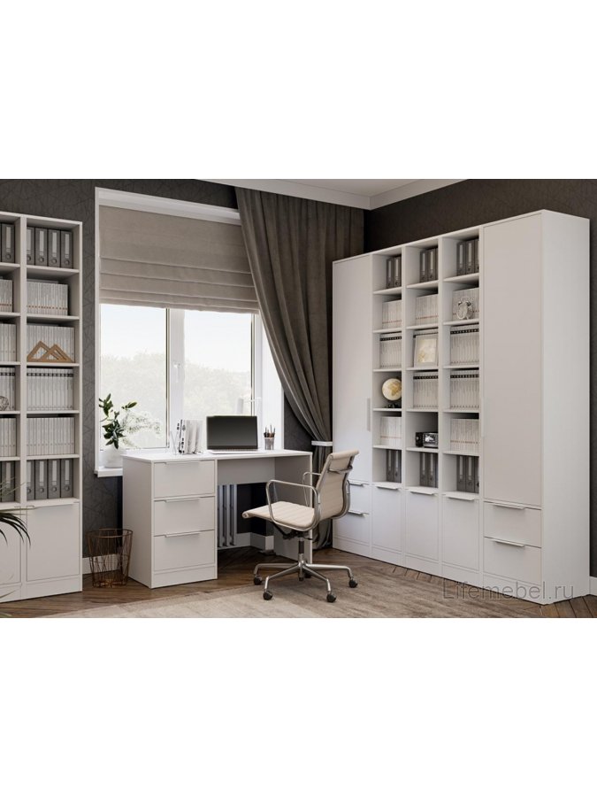 Стеллаж Марли белый