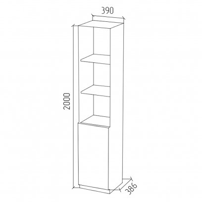 Стеллаж СЛУ3 венге