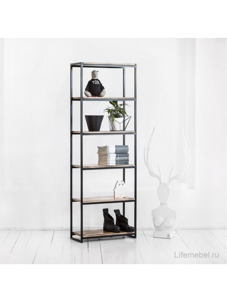 Стеллаж Metalframe жженая береза