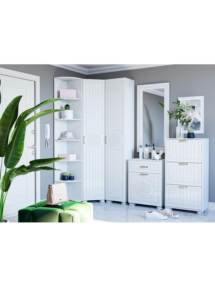 Стеллаж Монблан МБ-23 белое дерево