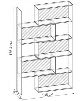 Стеллаж Норд-10.03 СТ.138.1350-00