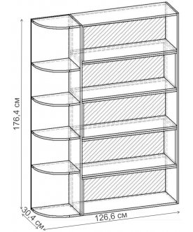 Стеллаж Норд-10.05 СТ.140.1266-00