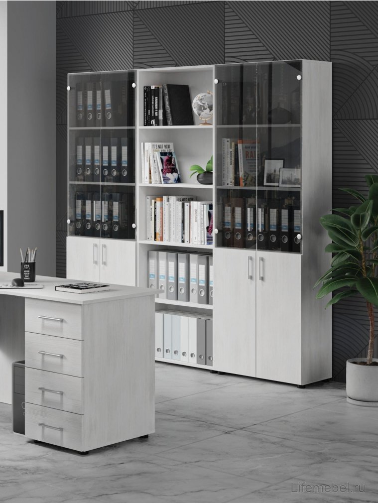 Стеллаж ОФ-30 северное дерево светлое