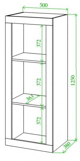 Стеллаж БЕ белый