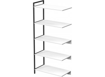 Стеллаж cubos 10СПВ.6.400 белый / черный