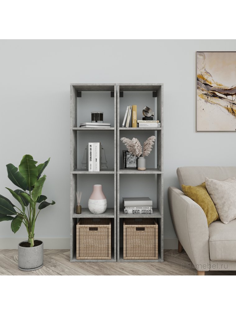 Стеллаж Quattro лдсп бетон